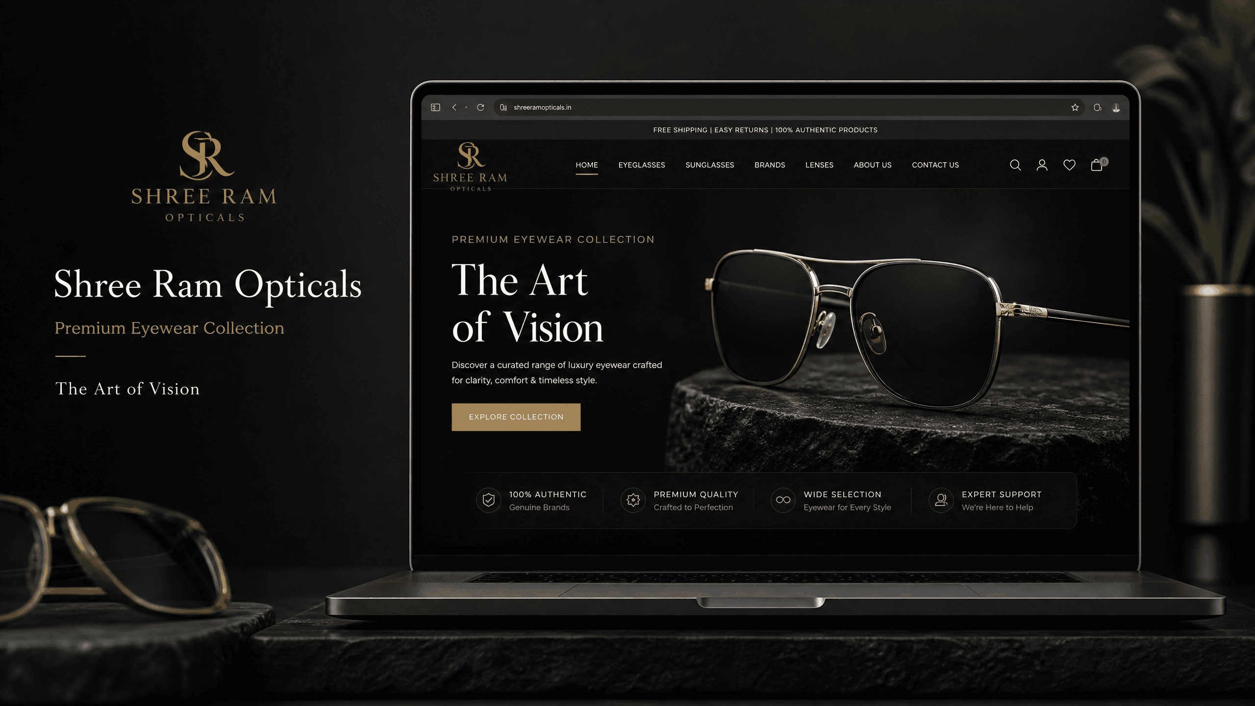 Shree Ram Opticals Website